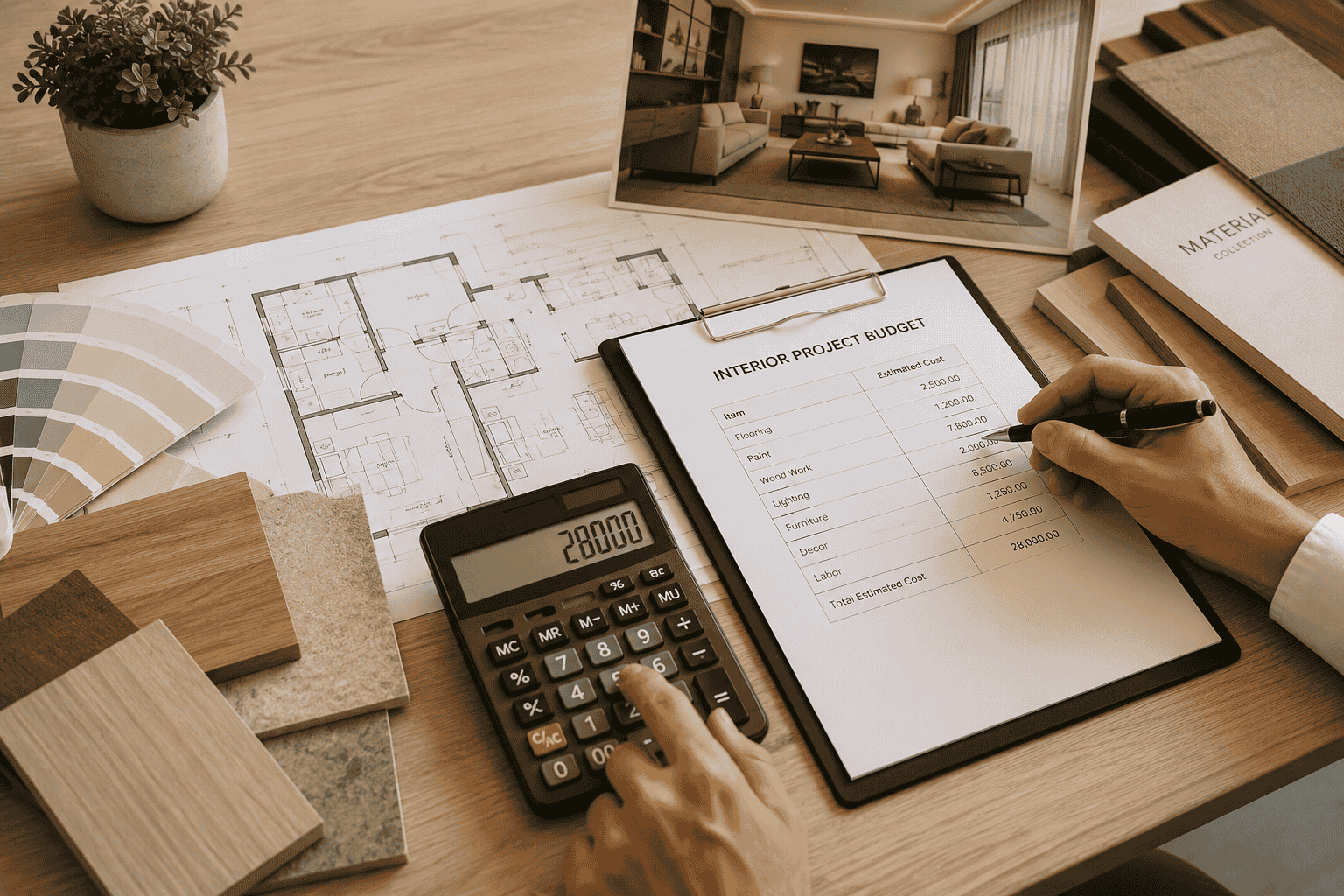 Cost Estimator Interior Budget Planning